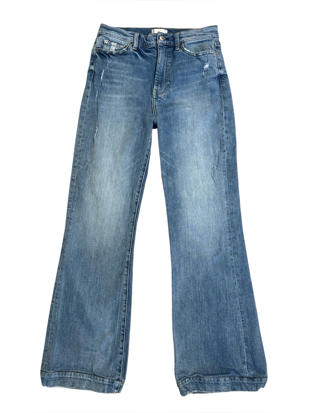 7 for All Mankind Dojo Ultra High Rise Distressed Blue Jean 7U482478‎ Size 29